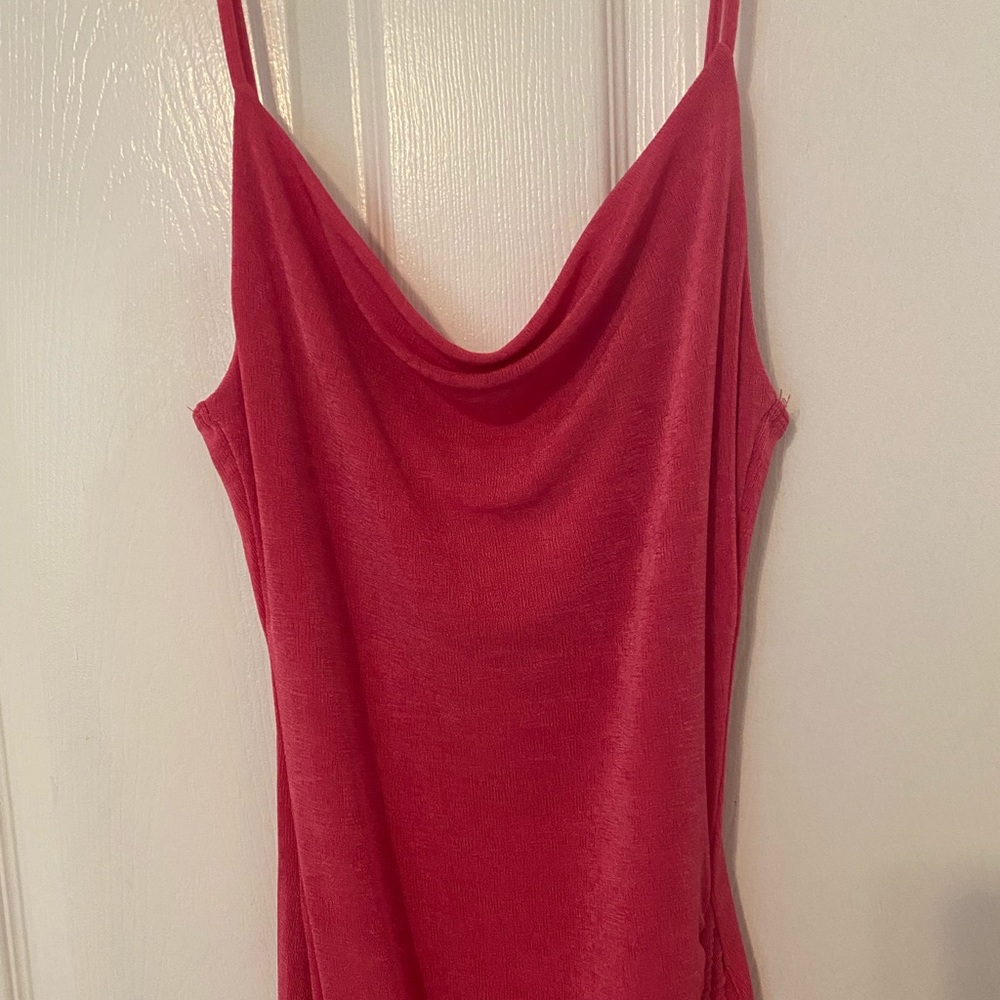 Brand new tags on hot pink dress